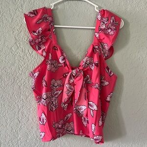 Floral smocked top